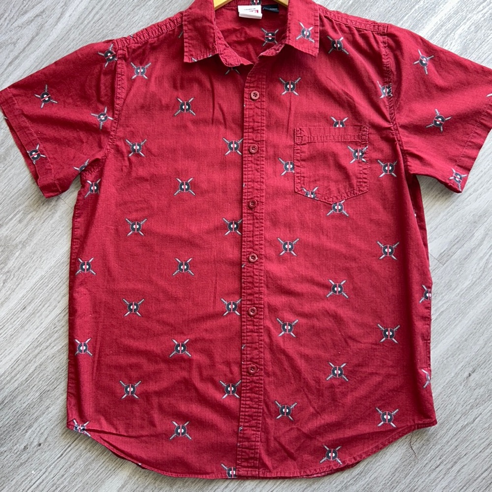 Red Deadpool shirt